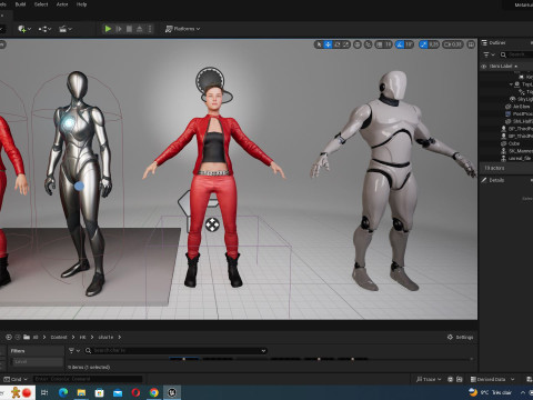 Amelia - Scarlet Allure Red Heat Model 3D