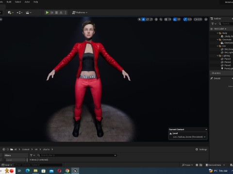 Amelia - Scarlet Allure Red Heat Model 3D