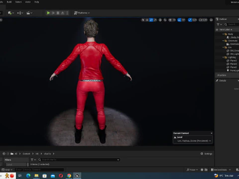Amelia - Scarlet Allure Red Heat 3D Model