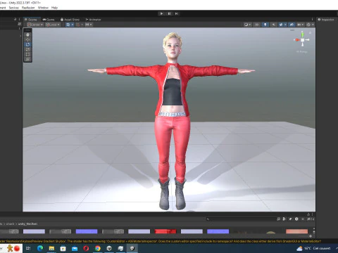 Amelia - Scarlet Allure Red Heat 3D Model
