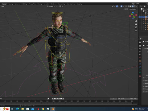 Amelia - Military Muse Command In Style 3D 模型