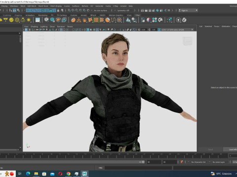 Amelia - Military Muse Command In Style 3D 模型