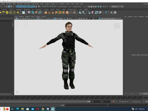 Amelia - Military Muse Command In Style 3D 模型