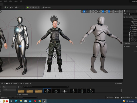 Amelia - Military Muse Command In Style 3D 模型