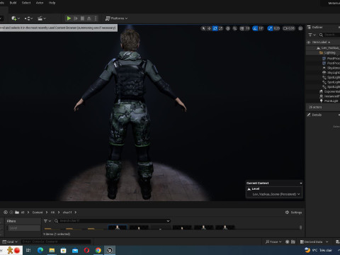 Amelia - Military Muse Command In Style 3D 模型