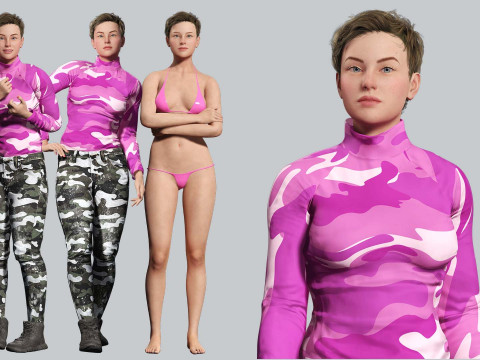 Amelia - Tropical Casual Vibes 3D Model
