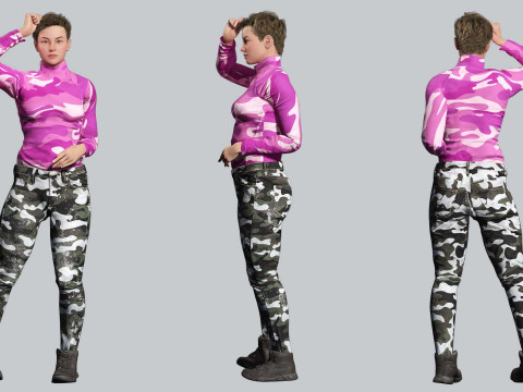Amelia - Tropical Casual Vibes Model 3D