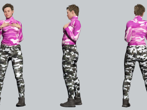 Amelia - Tropical Casual Vibes Model 3D