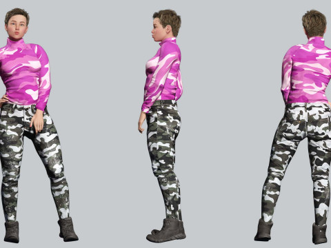 Amelia - Tropical Casual Vibes Model 3D