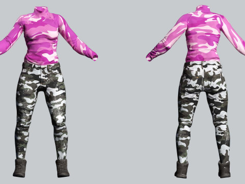 Amelia - Tropical Casual Vibes Model 3D