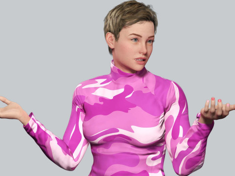 Amelia - Tropical Casual Vibes Model 3D