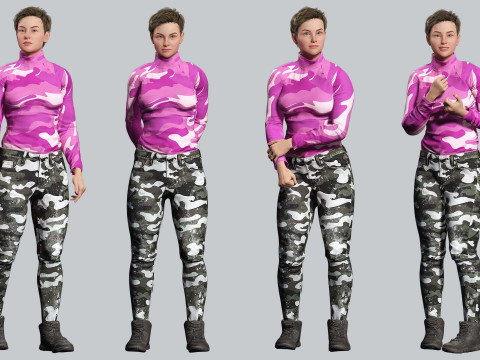 Amelia - Tropical Casual Vibes Model 3D