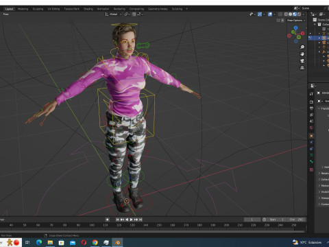 Amelia - Tropical Casual Vibes Model 3D