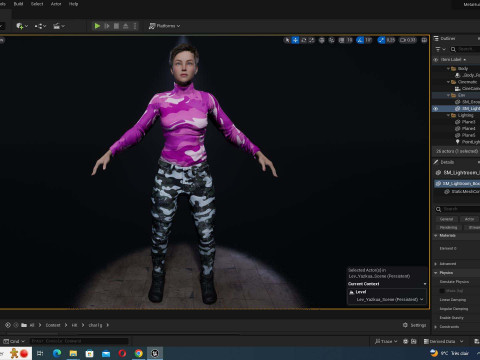 Amelia - Tropical Casual Vibes Model 3D