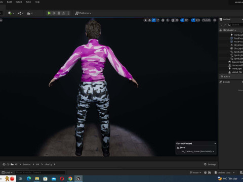 Amelia - Tropical Casual Vibes Model 3D