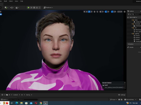 Amelia - Tropical Casual Vibes Model 3D