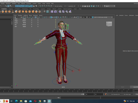 Amelia - Chic Blend Red And white 3D-Modell