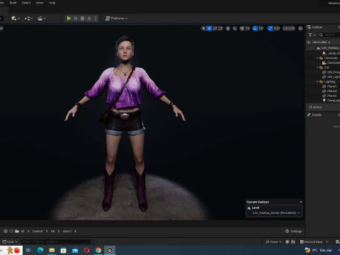 Amelia - Boho Gypsy Chic 3D Model