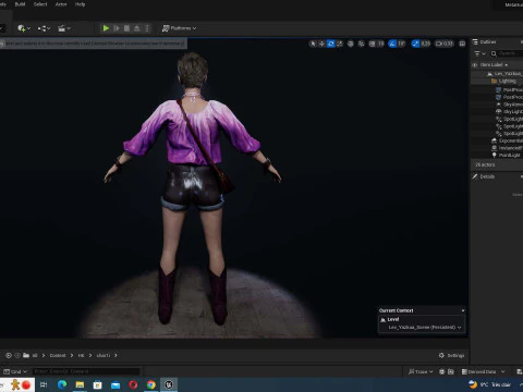 Amelia - Boho Gypsy Chic 3D Model