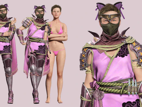 अमेलिया - बोहो जिप्सी ठाठ 3D मॉडल