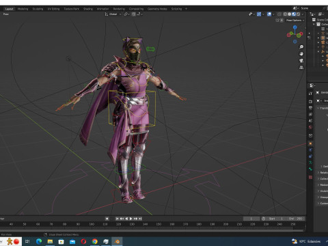 Amelia - Boho Gypsy Chic 3D 模型