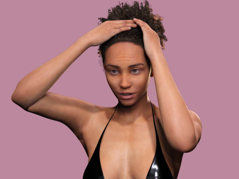 Kali - Afro Essence Realistic female 3D 모델