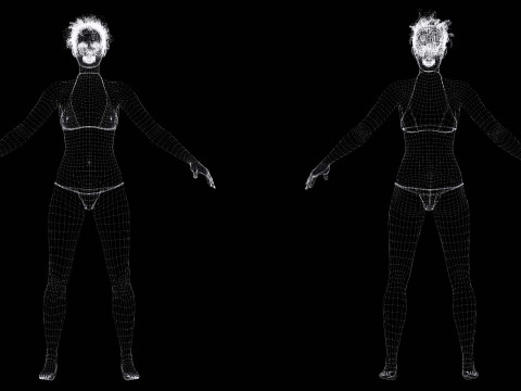 Kali - Afro Essence Realistic female 3D 모델