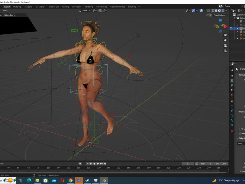 Kali - Afro Essence Realistic female 3D 모델