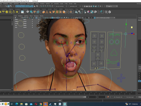 Kali - Afro Essence Realistic female 3D 모델