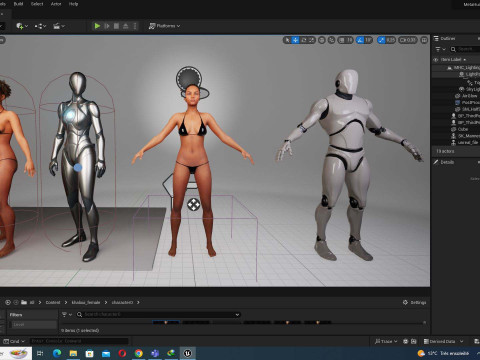 Kali - Afro Essence Realistic female 3D 모델