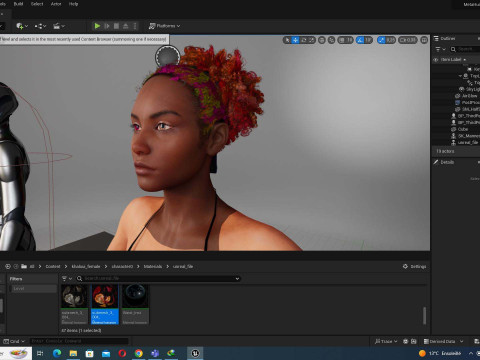 Kali - Afro Essence Realistic female 3D 모델