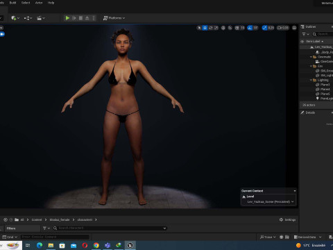 Kali - Afro Essence Realistic female 3D 모델