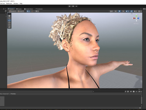 Kali - Afro Essence Realistic female 3D 모델