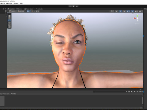 Kali - Afro Essence Realistic female 3D 모델