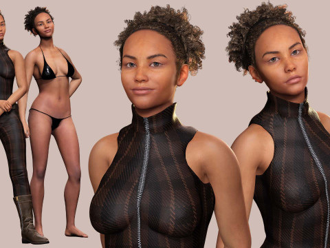 Kali - Jumpsuit Style 3D Model