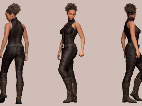 Kali - Jumpsuit Style 3Dモデル