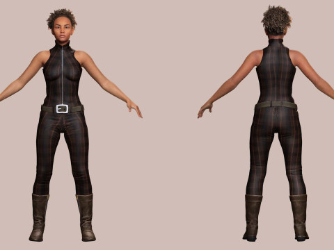 Kali - Jumpsuit Style 3Dモデル