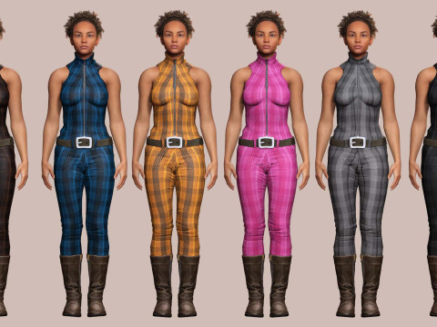 Kali - Jumpsuit Style 3Dモデル