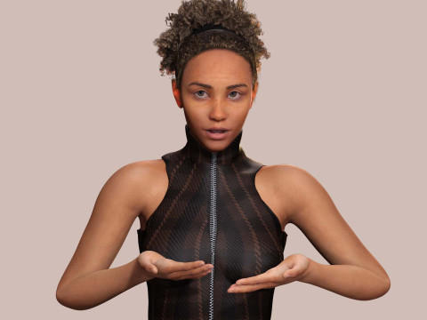 Kali - Jumpsuit Style 3Dモデル