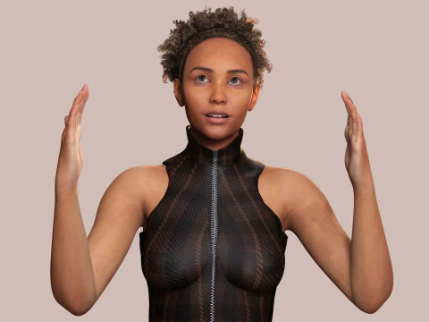 Kali - Jumpsuit Style 3D Model