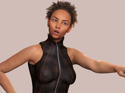 Kali - Jumpsuit Style 3D Model