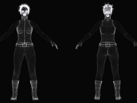 Kali - Jumpsuit Style 3D Model