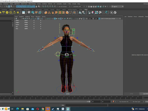 Kali - Jumpsuit Style 3D Model