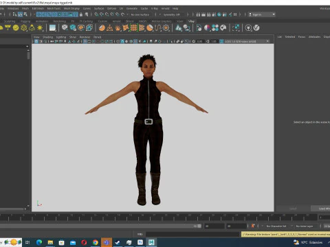 Kali - Jumpsuit Style 3D Model