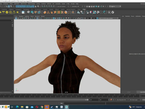Kali - Jumpsuit Style 3D Model