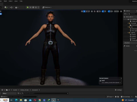Kali - Jumpsuit Style 3D Model