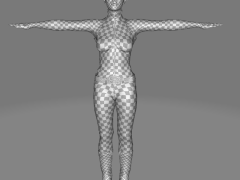 Kali - Jumpsuit Style 3Dモデル