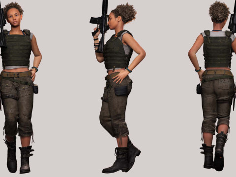 Kali - survival style Modèle 3D