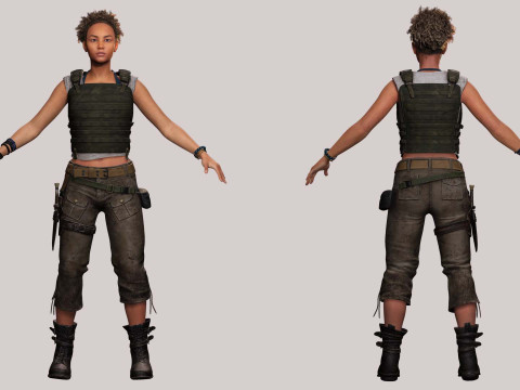 Kali - survival style Modèle 3D