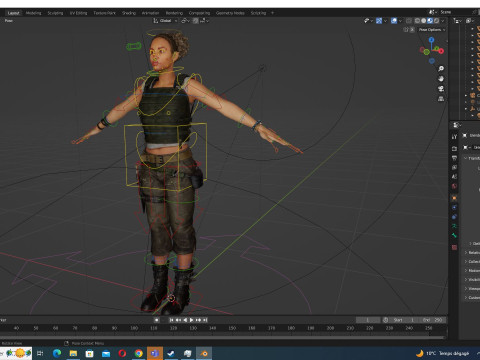 Kali - survival style Modèle 3D